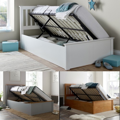 Wood ottoman bed - wood, francis