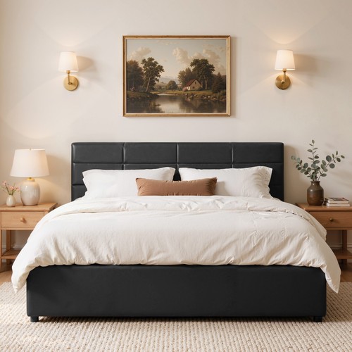 Faux leather gas lift - leather,