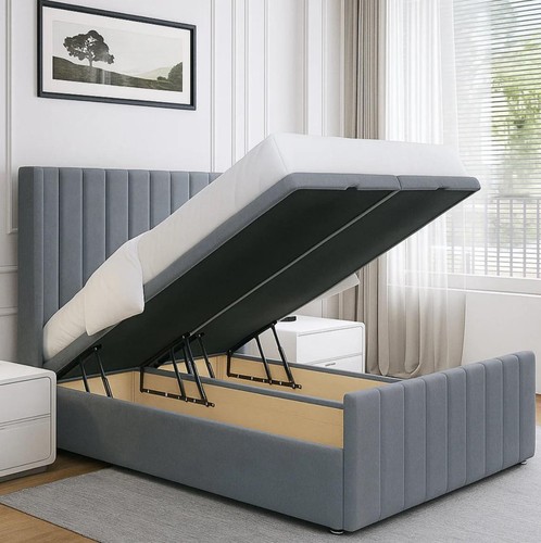 Ottoman divan panel bed - ottoman, plush