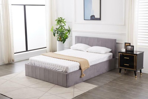 Ottoman storage bed grey - bed,