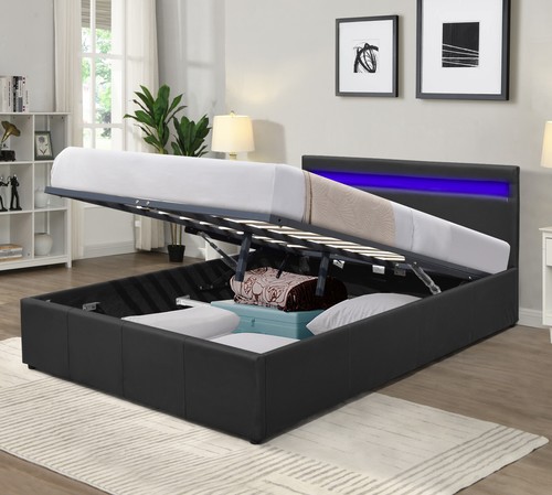 Faux leather modern gas lift - leather,