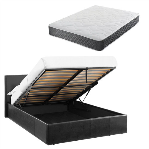3ft single ottoman - bed, black