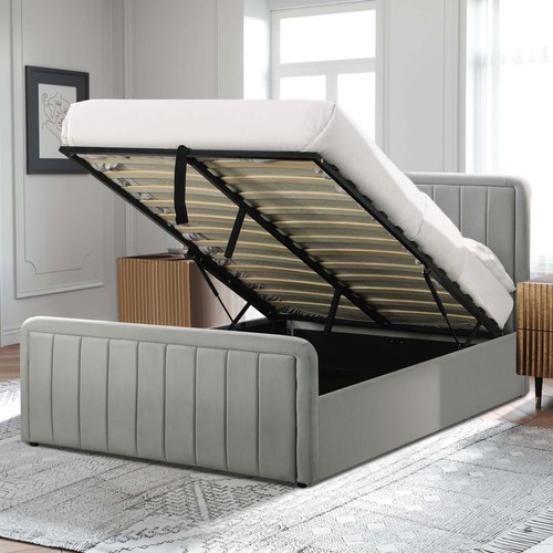 Light grey brushed velvet - brushed,