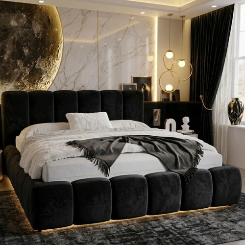 Bubble padded luxury bed frame - padded,