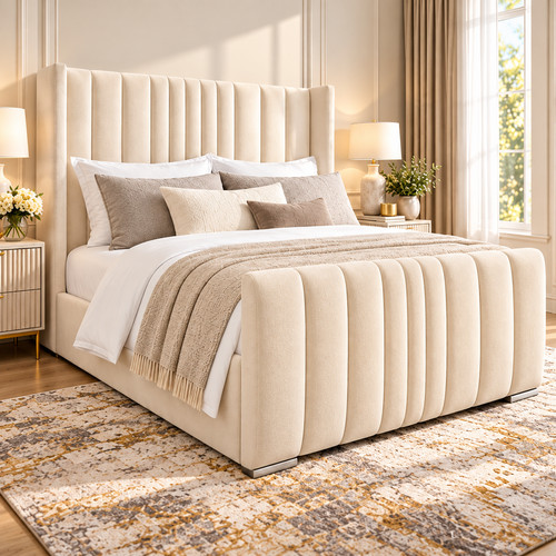 Ottoman bed winged - ottoman, plush