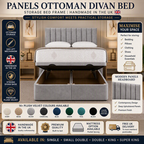 Ottoman bed divan storage - divan,