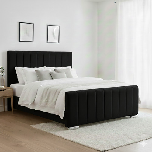 Luxury line panel bed - line,